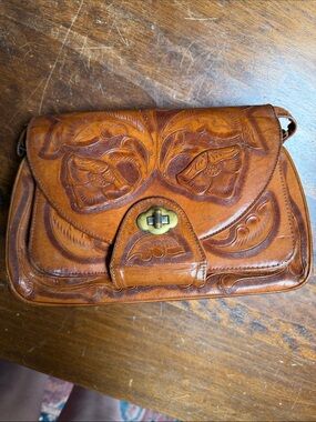 Vintage hand tooled purse